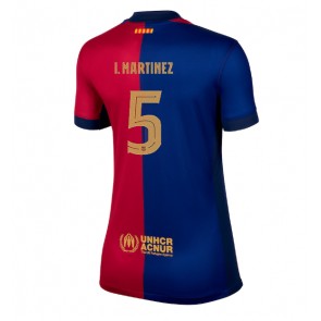 Barcelona Inigo Martinez #5 Dámské Domácí Dres 2024-25 Krátký Rukáv